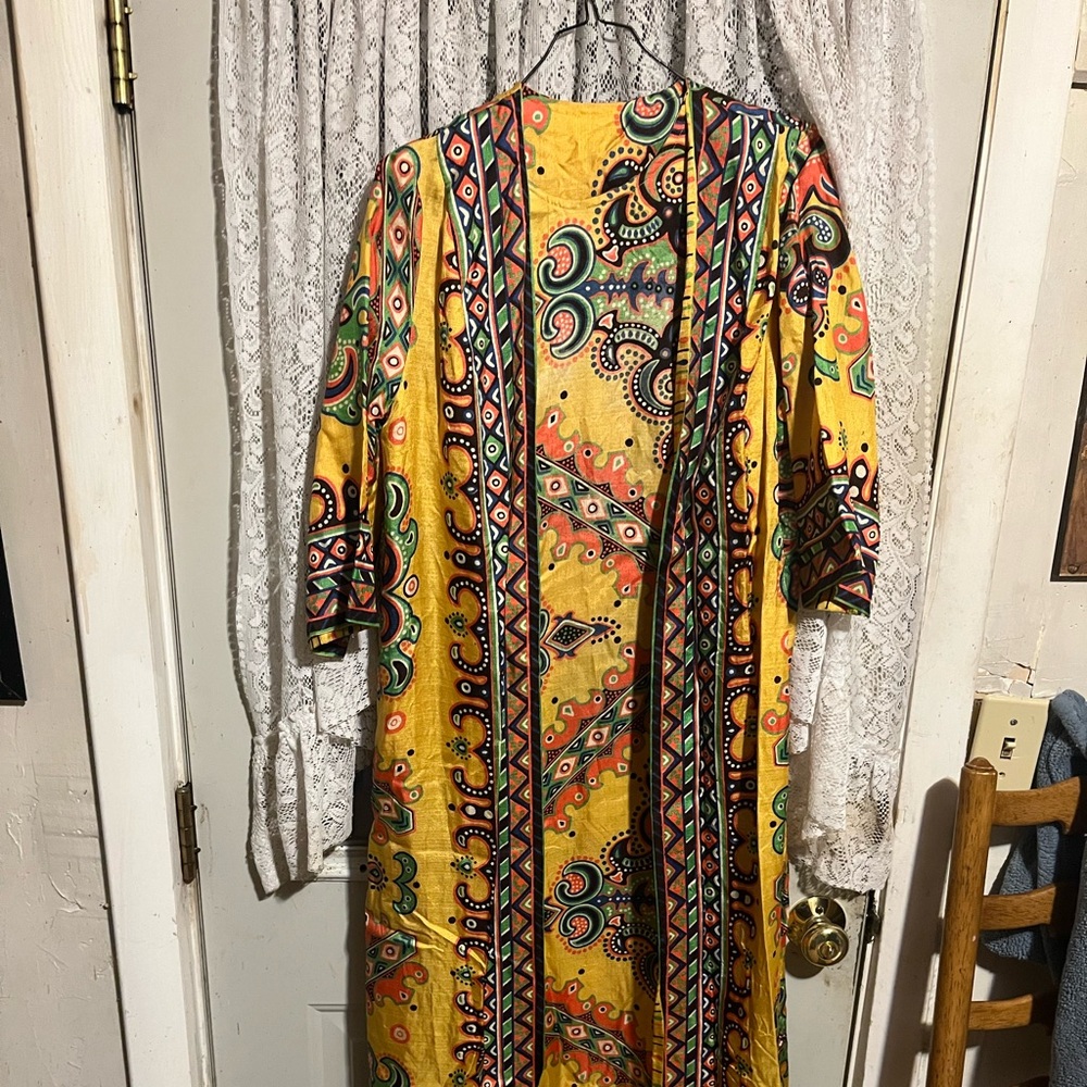 Vintage 1960’s Island Inspired 2 piece Dress